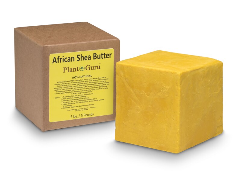 African Shea Butter Bulk 5 lb Block 100 Pure Raw Unrefined Etsy