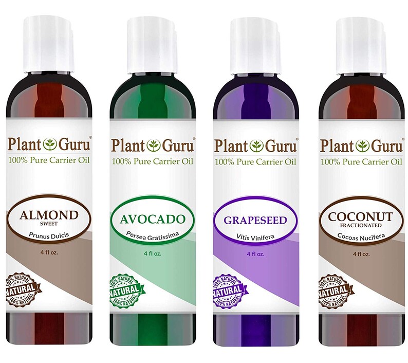 Carrier Oil Set 4 Oz Variety Cold Pressed 100 Pure Natural Etsy