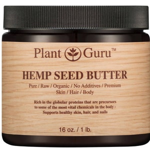 Hemp Seed Body Butter 100% Pure Raw Fresh Natural Cold Pressed. Skin, Hair, Nail Moisturizer, DIY Creams, Balms, Lotions, Soaps. image 2