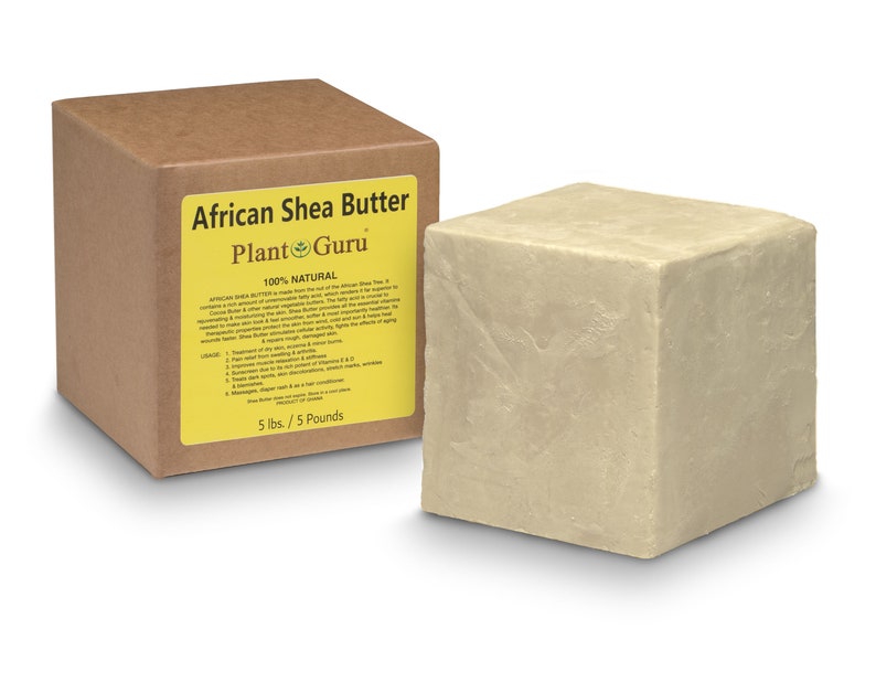 African Shea Butter Bulk 5 lb Block 100 Pure Raw Unrefined Etsy