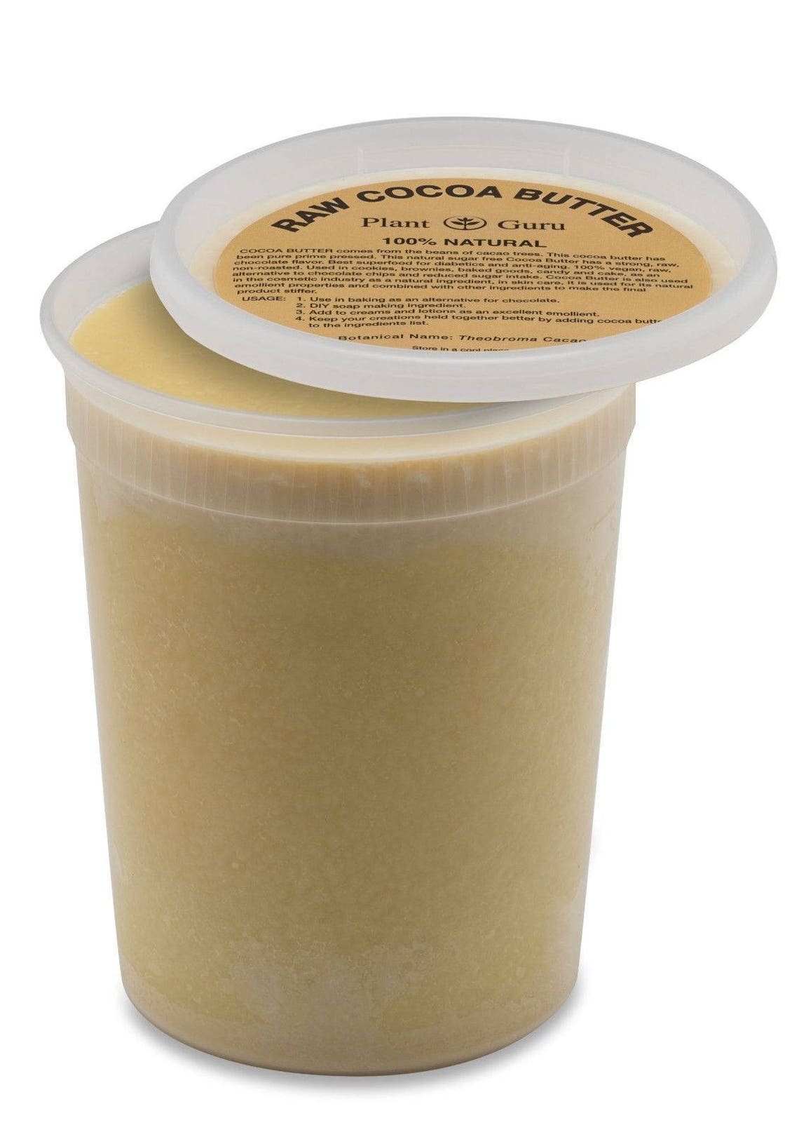 Raw Cocoa Butter 100 Pure Natural Unrefined Cold Pressed Etsy