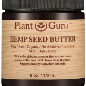 Hemp Seed Body Butter 100% Pure Raw Fresh Natural Cold Pressed. Skin, Hair, Nail Moisturizer, DIY Creams, Balms, Lotions, Soaps. image 4