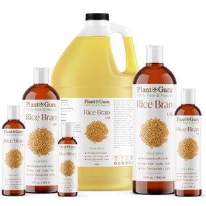 Rice Bran Oil 100% Pure Natural Refined 2 oz. to Gallon