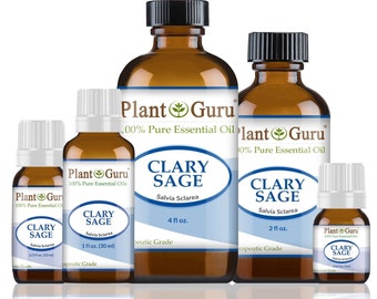 Clary Sage Essential Oil 100% Pure Natural Therapeutic Grade, Salvia Sclarea, Bulk Wholesale For Skin, Soap, Candle and Diffuser