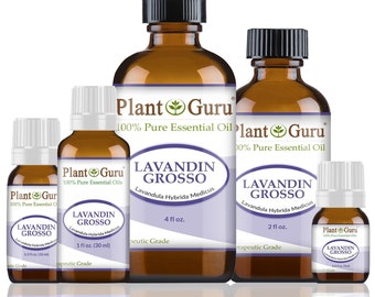 Lavandin Grosso Essential Oil 100% Pure Natural Therapeutic Grade, Lavandula Hybrida Medicus, Bulk For Skin, Soap, Candle and Diffuser