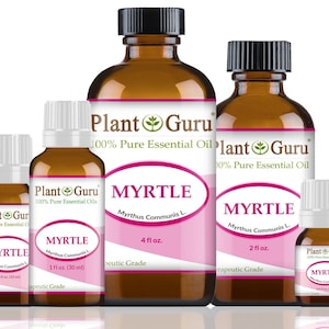 Myrtle Essential Oil 100% Pure Natural Therapeutic Grade, Myrtus Communis L, Bulk Wholesale For Skin, Soap, Candle and Diffuser