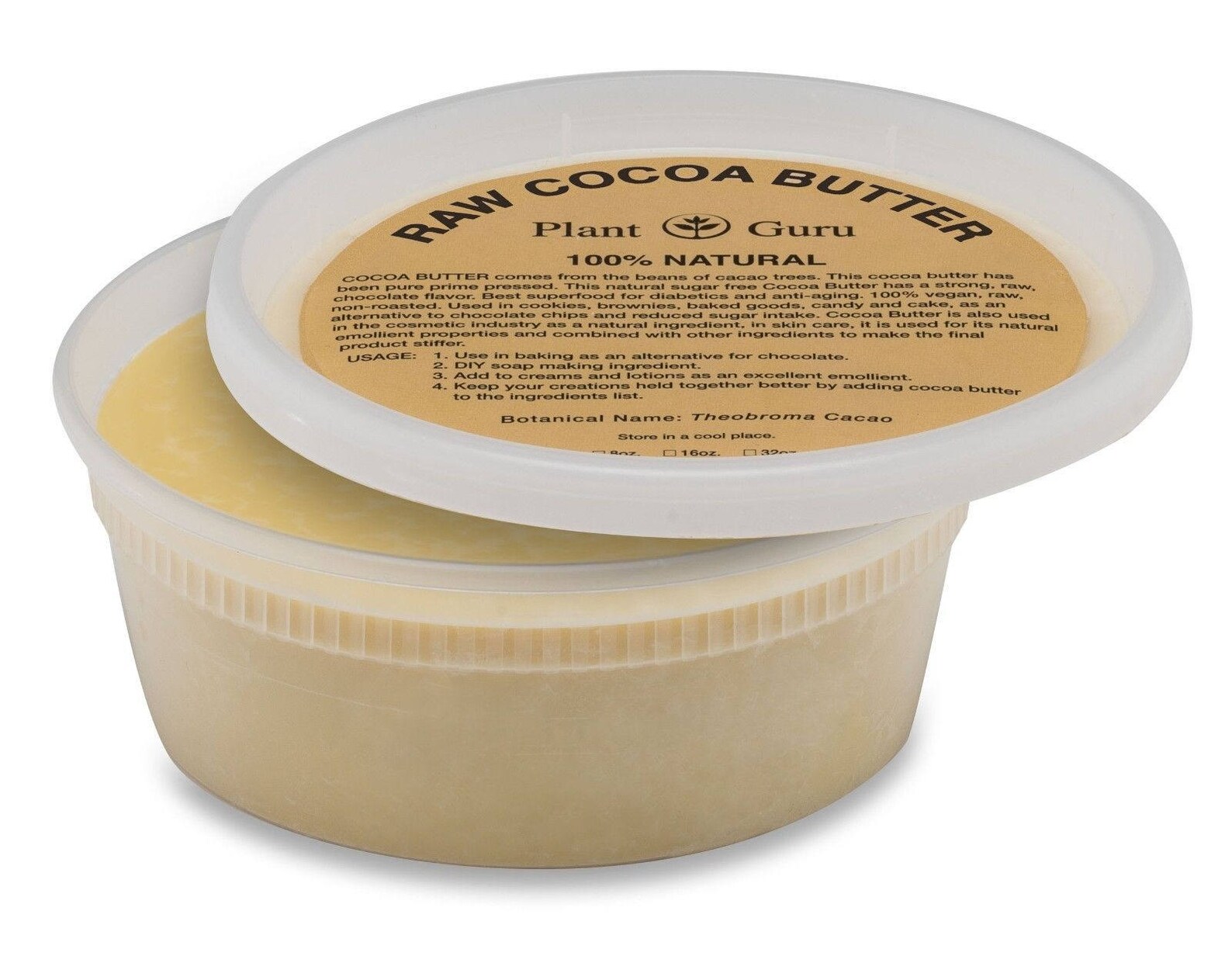 Raw Cocoa Butter 100 Pure Natural Unrefined Cold Pressed Etsy