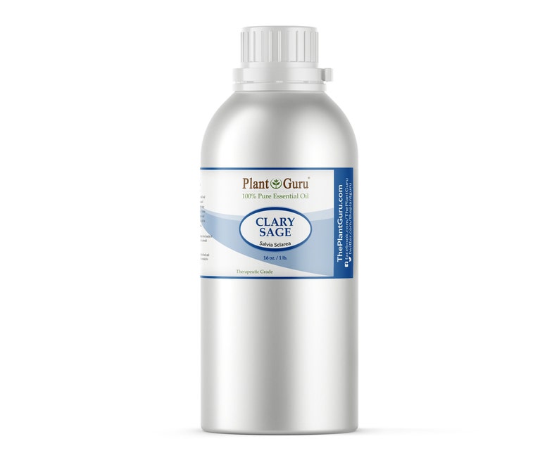 Clary Sage Essential Oil 100% Pure Natural Therapeutic Grade, Salvia Sclarea, Bulk Wholesale For Skin, Soap, Candle and Diffuser 16 oz. / 1 lb. Bulk