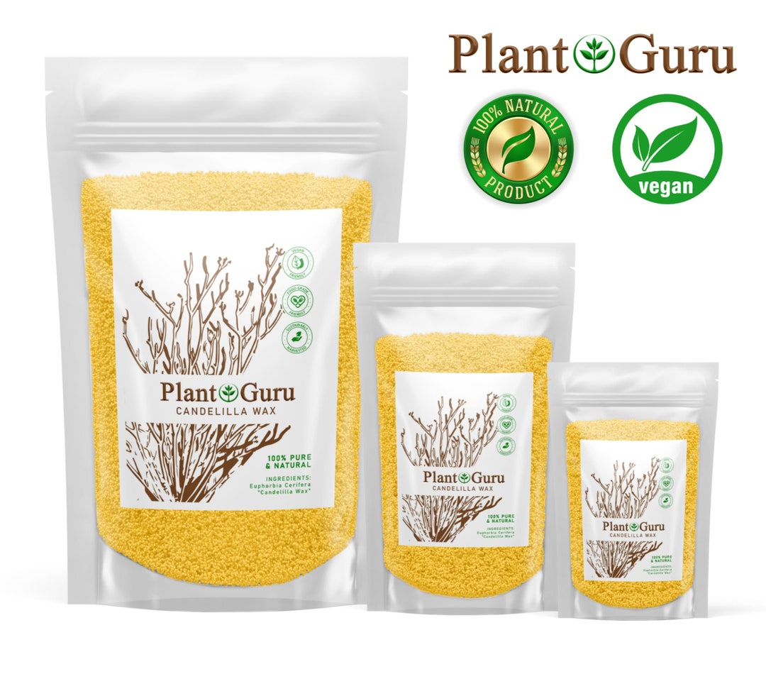 Candelilla Wax Pellets 100 Pure Natural Vegan Wax for Soap, Candles