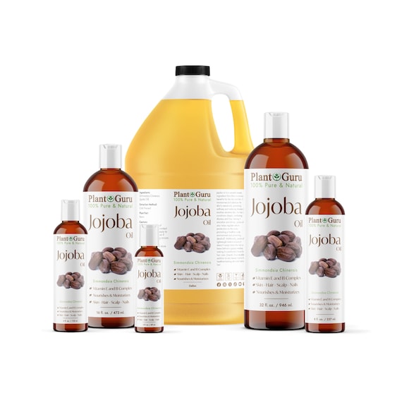 Golden Jojoba Oil Cold Pressed 100% Pure Natural For Skin Face Hair Massage
