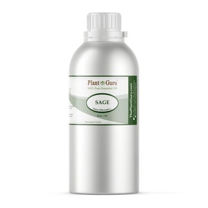 Sage Essential Oil 100% Pure Natural Therapeutic Grade, Salvia Officinalis, Bulk Wholesale Available For Skin, Soap, Candle and Diffuser 16 oz. / 1 lb. Bulk