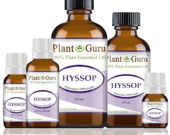 Hyssop Essential Oil 100% Pure Natural Therapeutic Grade, Hyssop Officinalis, Bulk Wholesale For Skin, Soap, Candle and Diffuser