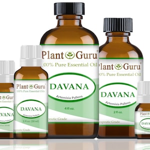 Davana Essential Oil 100% Pure Natural Therapeutic Grade, Artemisia Pallens, Bulk Wholesale For Skin, Soap, Candle and Diffuser