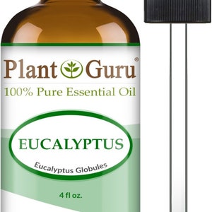 Eucalyptus Essential Oil 100% Pure Natural Therapeutic Grade, Eucalyptus Globules, Bulk Wholesale For Skin, Soap, Candle and Diffuser 4 oz. Bulk