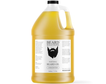 Unscented Beard Oil Gallon 7.5 lbs. Bulk Wholesale 100% Natural Men Hair Growth Serum