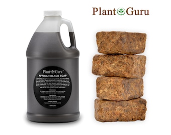 Raw African Black Soap Liquid Half Gallon 100% Pure Natural Organic Unrefined From Ghana For Skin and Face.