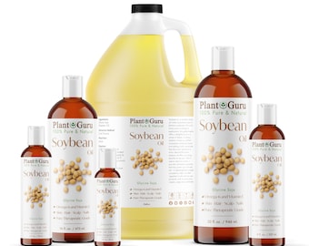 Soybean Oil Cold Pressed REFINED 100% Pure Natural For Skin Hair Face