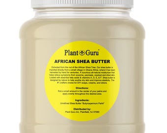 Raw African Shea Butter 3 lbs. 100% Pure Natural Organic Unrefined IVORY From Ghana Moisturizer For Face, Skin, Body and Hair Growth.
