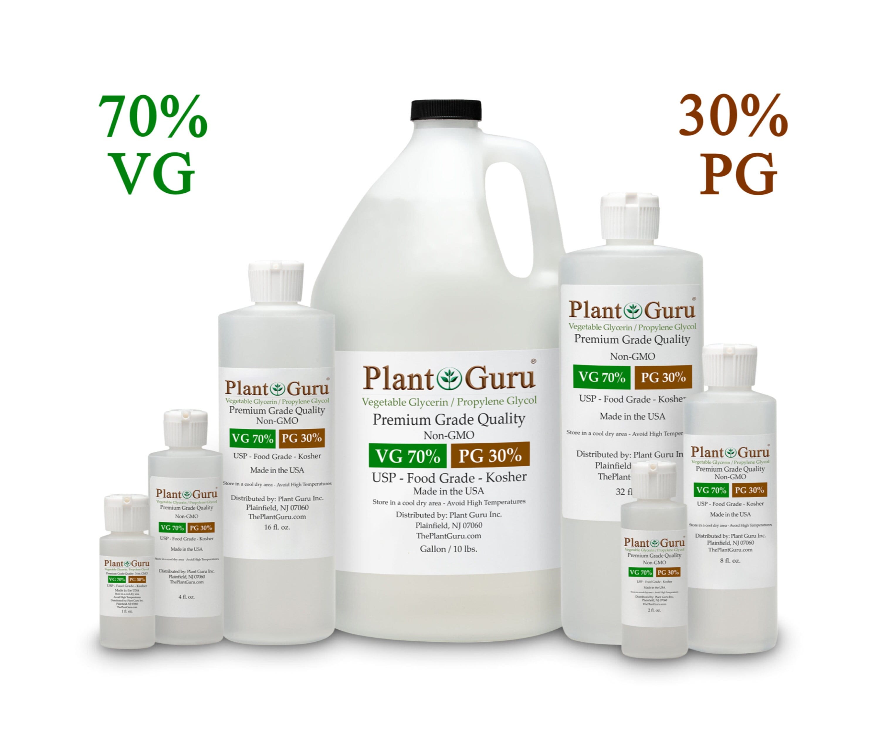 Vegetable Glycerin USP Grade 100% Pure Cosmetic Grade Non-gmo Kosher  Glycerine for Formulation, Vapes, Soaps, Lotions, Creams, Sanitizer 