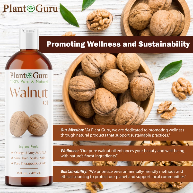 Walnut Oil Cold Pressed REFINED 100% Pure Natural 2 oz to Gallon image 9