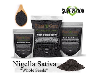 Black Cumin Seeds NIGELLA SATIVA Whole Herb 100% Pure Organic Bulk Wholesale