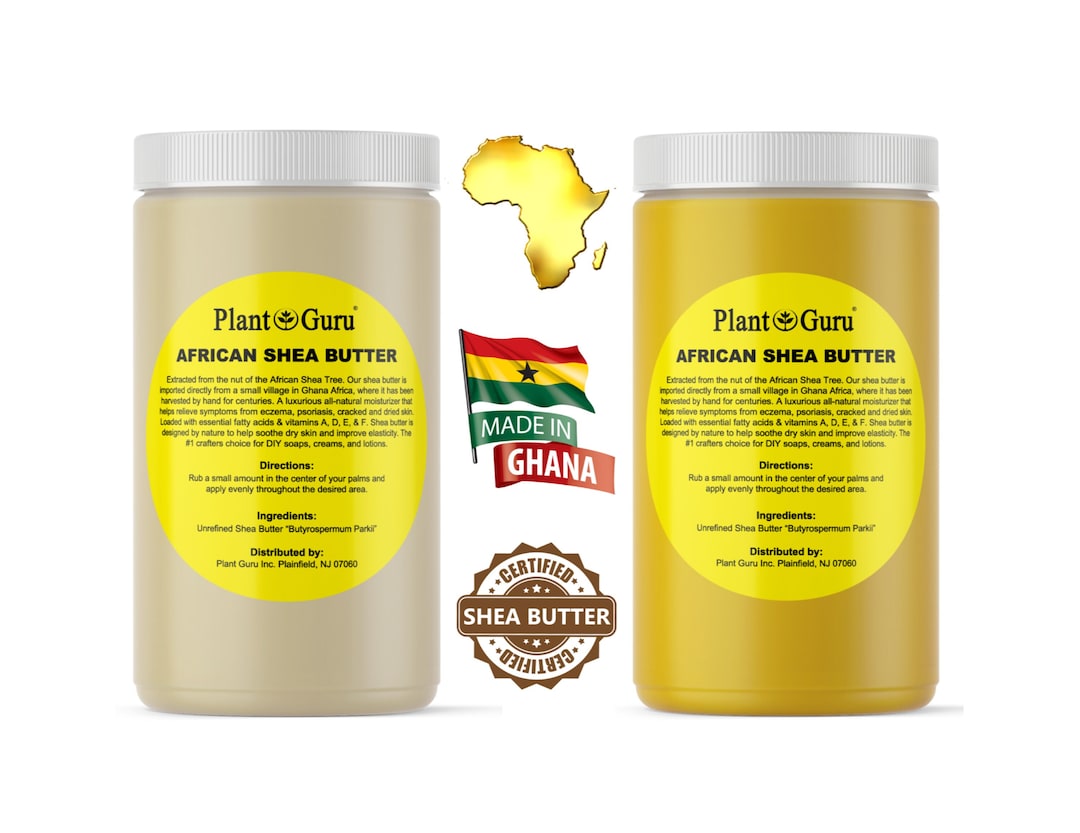 Raw African Shea Butter 32 Oz. / 2 Lbs. JAR 100% Pure Natural Organic ...