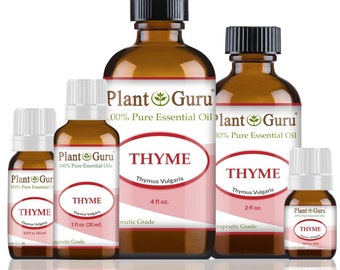 Thyme Essential Oil 100% Pure Natural Therapeutic Grade, Thymus Vulgaris, Bulk Wholesale Available For Skin, Soap, Candle and Diffuser