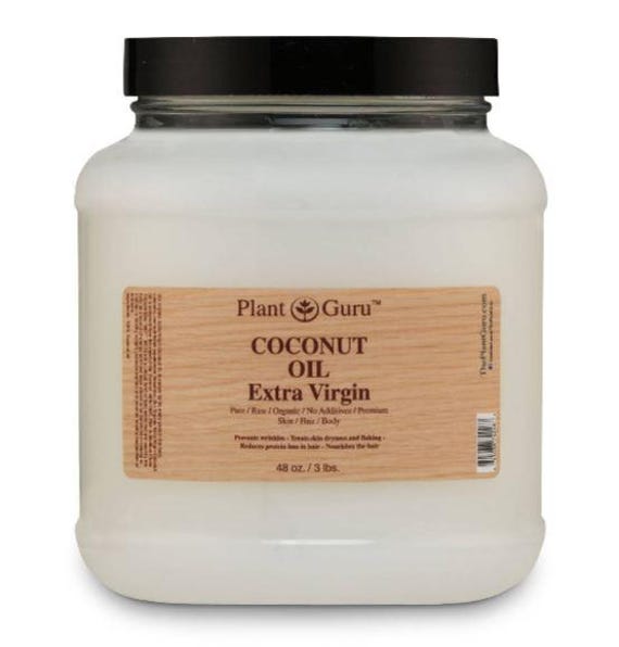 Coconut Oil Extra Virgin Body Butter 100% Pure Raw Natural Cold Pressed. Skin, Hair, Nail Moisturizer, DIY Creams, Balms, Lotions, Soaps.
