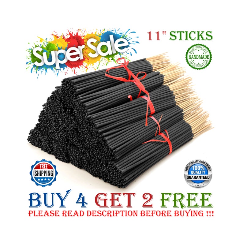 100 Incense Sticks 11 Bulk Hand Dipped Variety Mix & Etsy