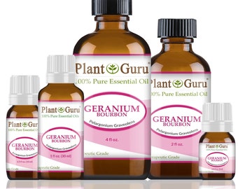Geranium Essential Oil Bourbon 100% Pure Natural Therapeutic Grade Pelargonium Graveolens Bulk Wholesale For Skin, Soap, Candle and Diffuser
