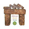 Raw African Black Soap Bar 100% Pure Natural Organic Unrefined From Ghana. For Skin and Face. Bulk Wholesale ALL SIZES