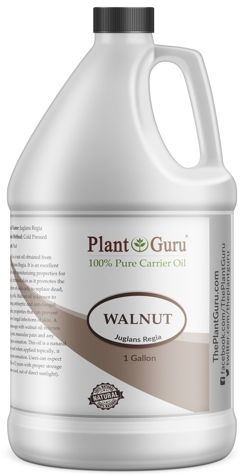 Walnut Oil 100 Pure Natural Carrier Skin Body and Face. Etsy