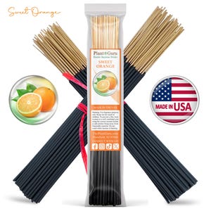 SWEET ORANGE Incense Sticks 11" Handmade Hand Dipped Bulk Wholesale
