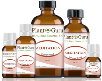 Meditation Essential Oil Blend 100% Pure Therapeutic Grade Great for Aromatherapy, Yoga, Concentration and Centering.