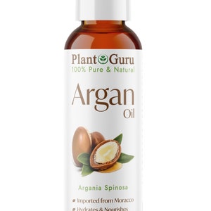 Argan Oil Morocco 100% Pure Natural Cold Pressed Unrefined Virgin For Hair, Skin 2 oz.