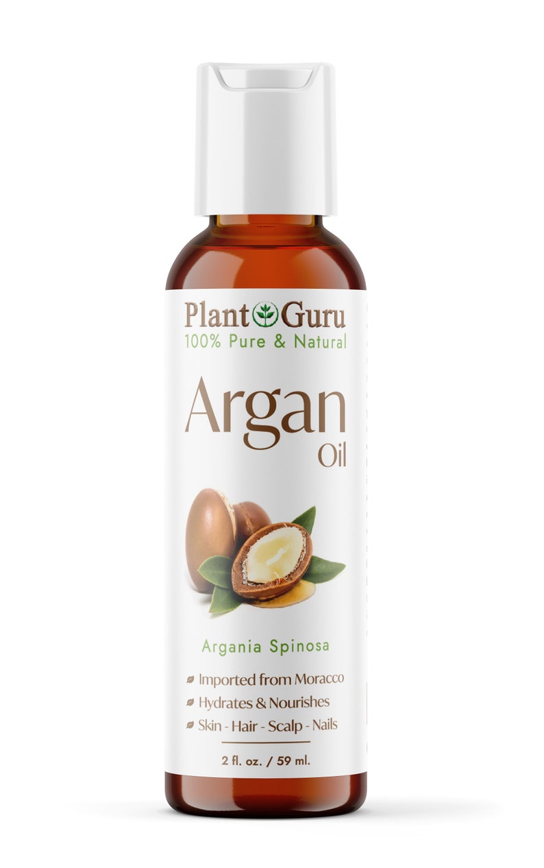 Argan Oil Morocco 100% Pure Natural Cold Pressed Unrefined Virgin For Hair, Skin 2 oz.