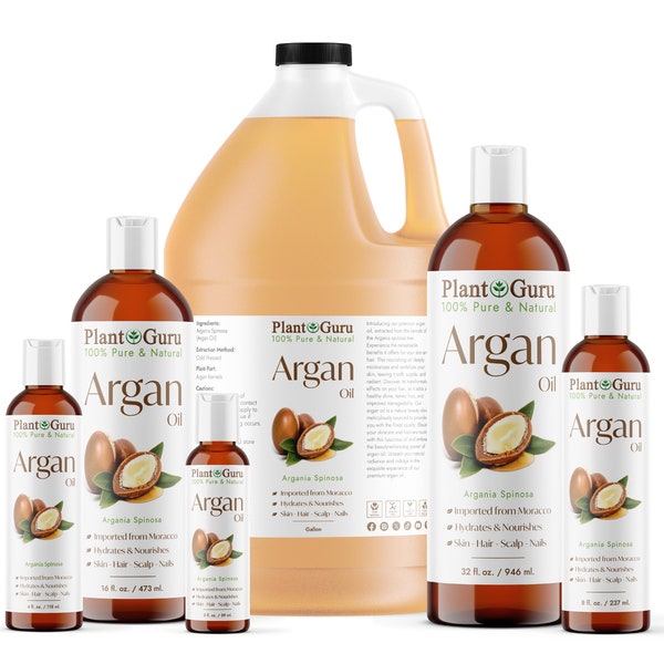 Argan Oil Morocco 100% Pure Natural Cold Pressed Unrefined Virgin For Hair, Skin