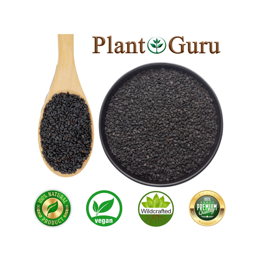 Black Sesame Seeds Unhulled Whole Raw 100 Pure Natural Nongmo, Kosher