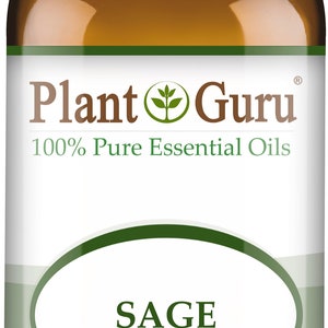Sage Essential Oil 100% Pure Natural Therapeutic Grade, Salvia Officinalis, Bulk Wholesale Available For Skin, Soap, Candle and Diffuser 30 ml. / 1 fl oz.