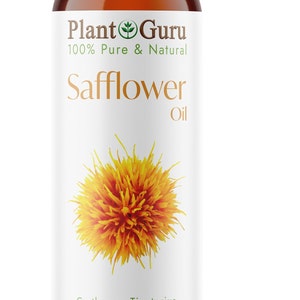 Safflower Oil Cold Pressed HIGH OLEIC 100% Pure Natural Carrier image 4