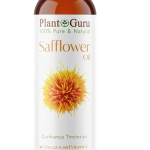 Safflower Oil Cold Pressed HIGH OLEIC 100% Pure Natural Carrier image 6