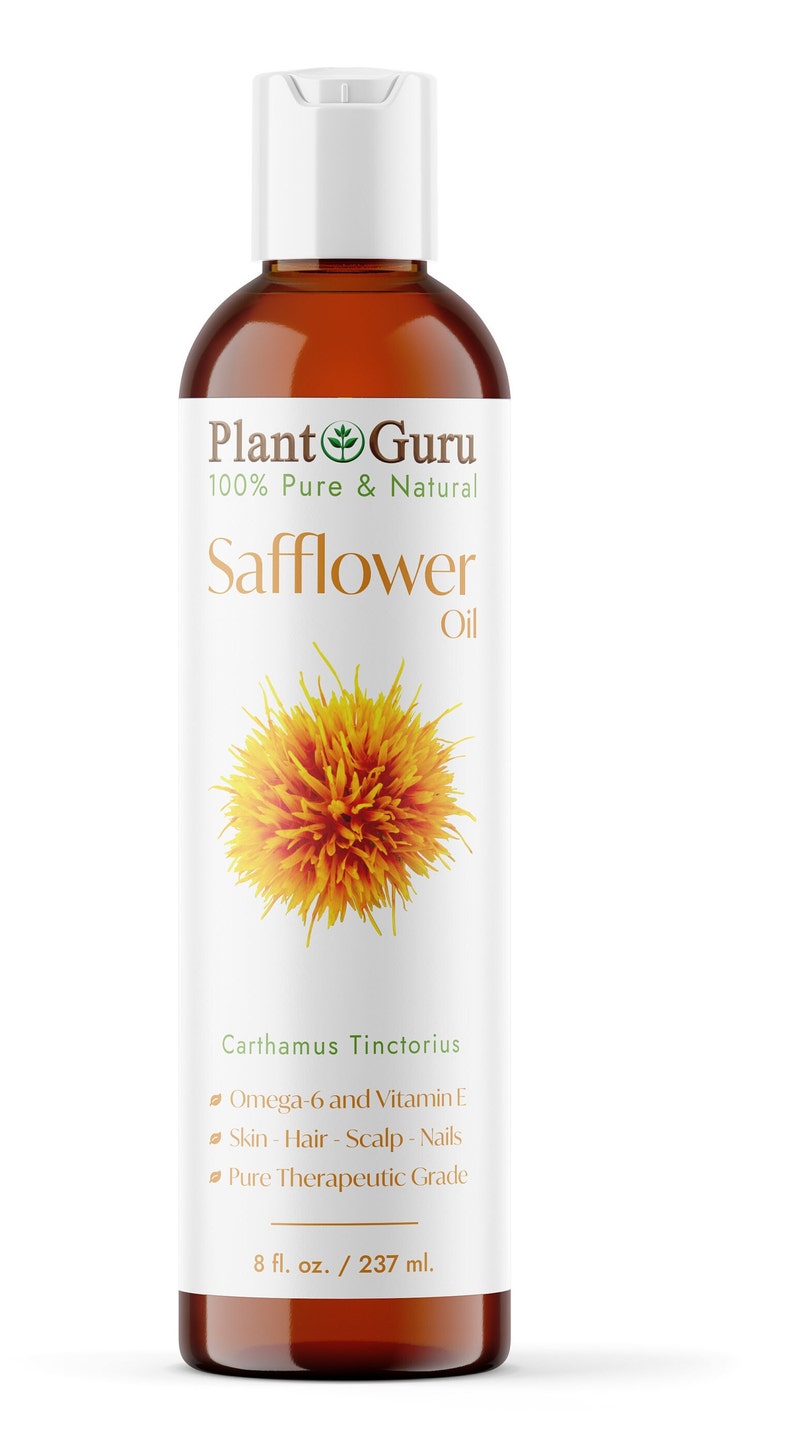 Safflower Oil Cold Pressed HIGH OLEIC 100% Pure Natural Carrier image 6