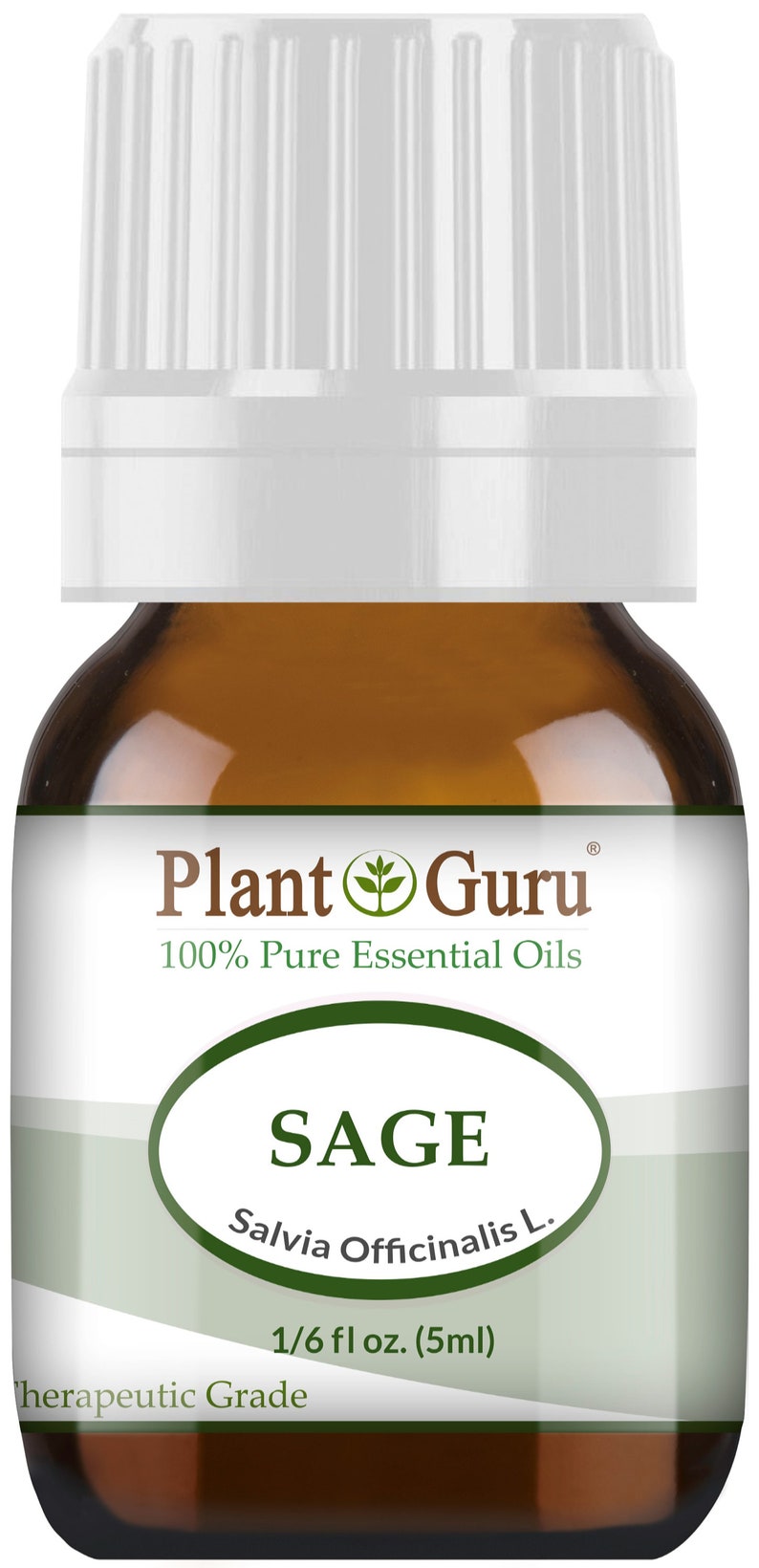 Sage Essential Oil 100% Pure Natural Therapeutic Grade, Salvia Officinalis, Bulk Wholesale Available For Skin, Soap, Candle and Diffuser 5 ml. / .17 fl oz.