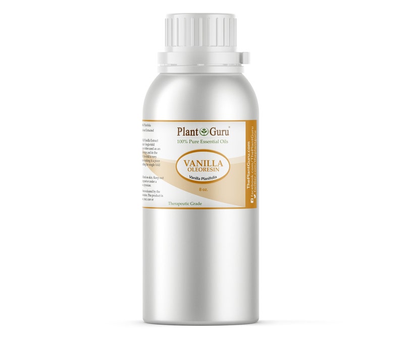 Vanilla Essential Oil 10 Fold Oleoresin 100% Pure Natural Therapeutic Grade, Vanilla Planifolia, Bulk For Skin, Soap, Candle and Diffuser 8 oz. Bulk