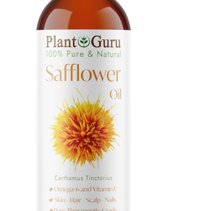 Safflower Oil Cold Pressed HIGH OLEIC 100% Pure Natural Carrier image 9