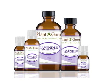 Lavender Essential Oil Fine French 100% Pure Natural Therapeutic Grade, Lavandula Angustifolia, Bulk For Skin, Soap, Candle and Diffuser