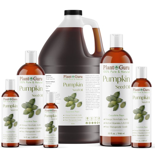 Pumpkin Seed Oil Cold Pressed Unrefined Virgin 100% Pure Natural