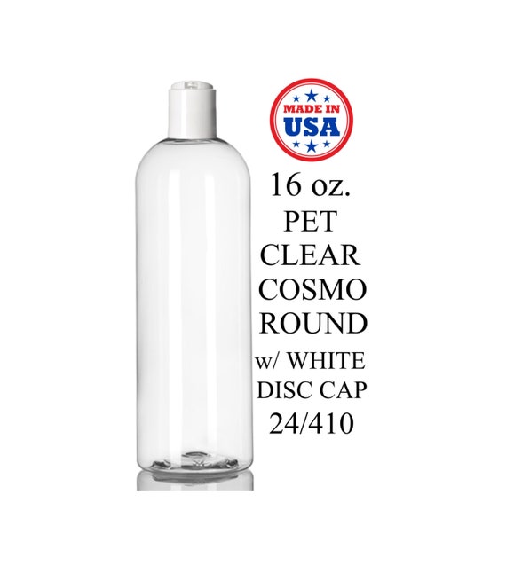 8oz Round PET Empty Plastic Bottle Clear with Custom Cap for