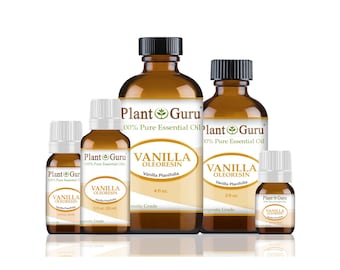 Vanilla Essential Oil 10 Fold Oleoresin 100% Pure Natural Therapeutic Grade, Vanilla Planifolia, Bulk For Skin, Soap, Candle and Diffuser