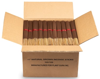 Unscented Incense Sticks 11" Bulk Wholesale - 100% Natural Joss Powder and Bamboo Wood Punk Blanks - Aromatherapy Incense Making.